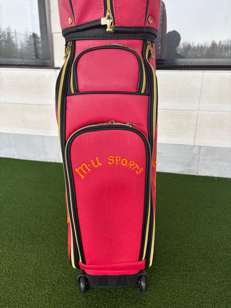 M•U sportsキャスター付キャディバッグ ミエコウエサコ　中古バック