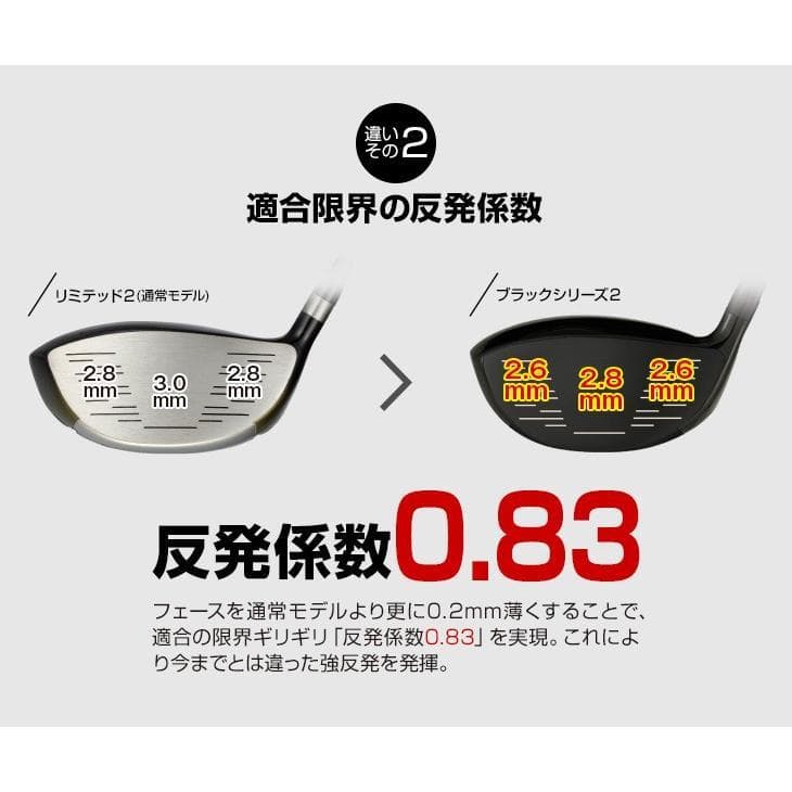 マキシマックス ブラックⅡ 適合限界高反発加工三菱ワークテック飛匠