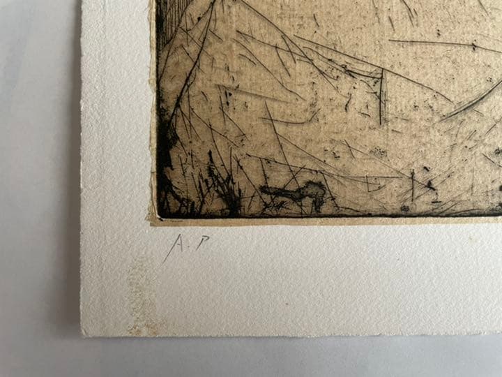 銅版画 : 「 顔 」亀山知英