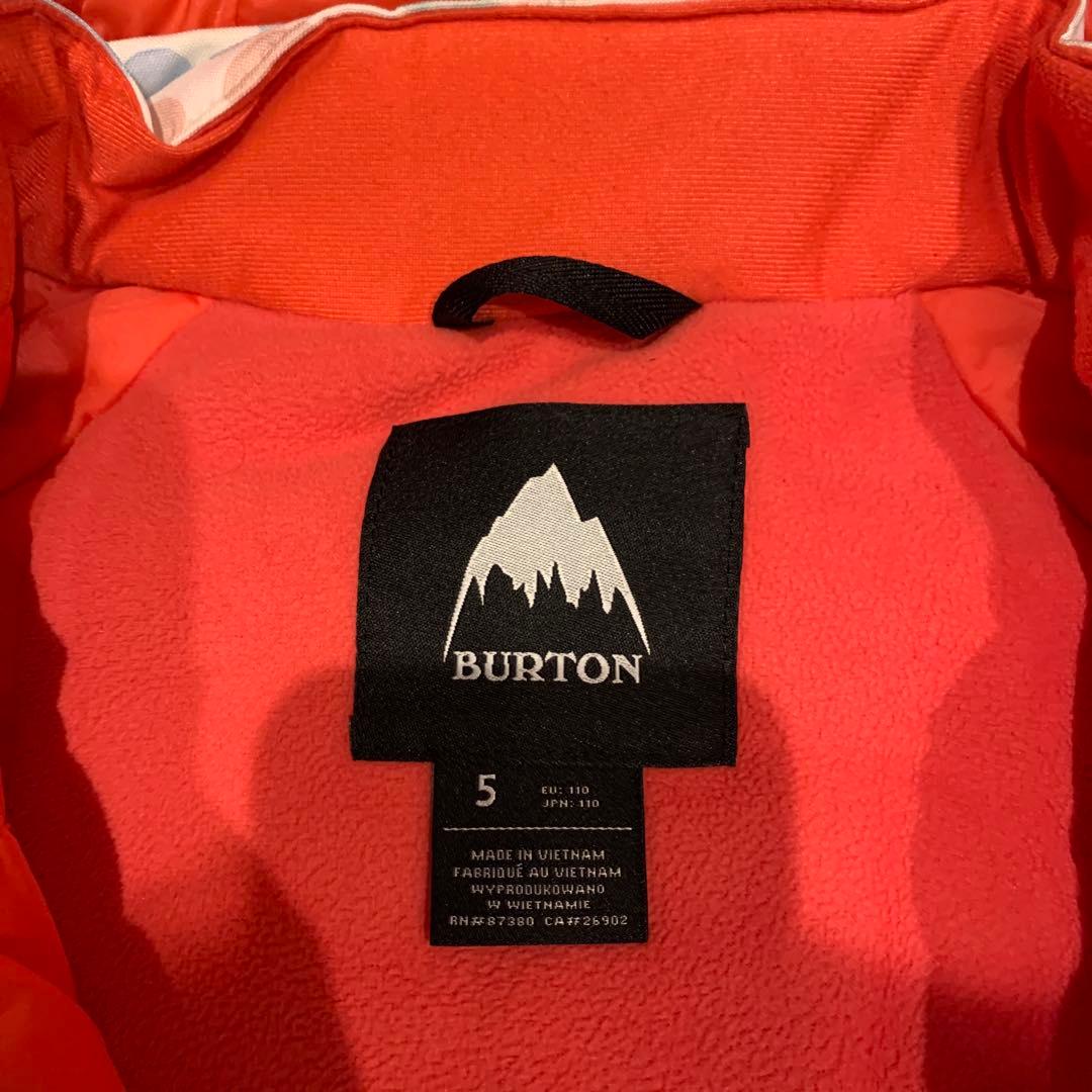 BURTON 子供用キッズスノーボードウエア上下セット