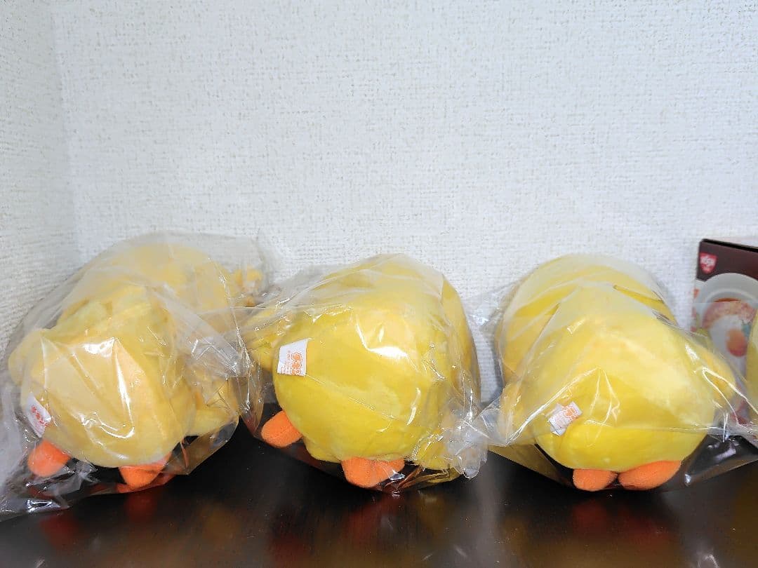 【3組セット！！新品＆未使用】チキンラーメン ひよこちゃんぬいぐるみ＆どんぶり
