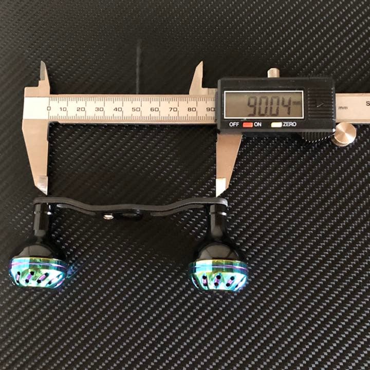 超軽量シマノ用カーボンハンドル パワーハンドルノブ セット　オーロラ