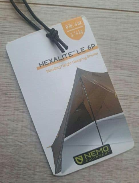 【ほぼ未使用】NEMO HEXALITE LE 6P タープ