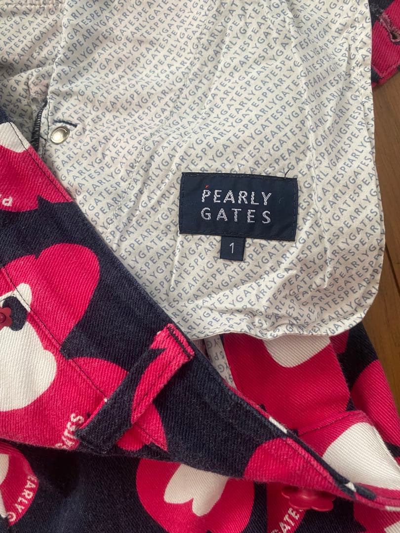 PEARLY GATES フラワーパターンパンツ