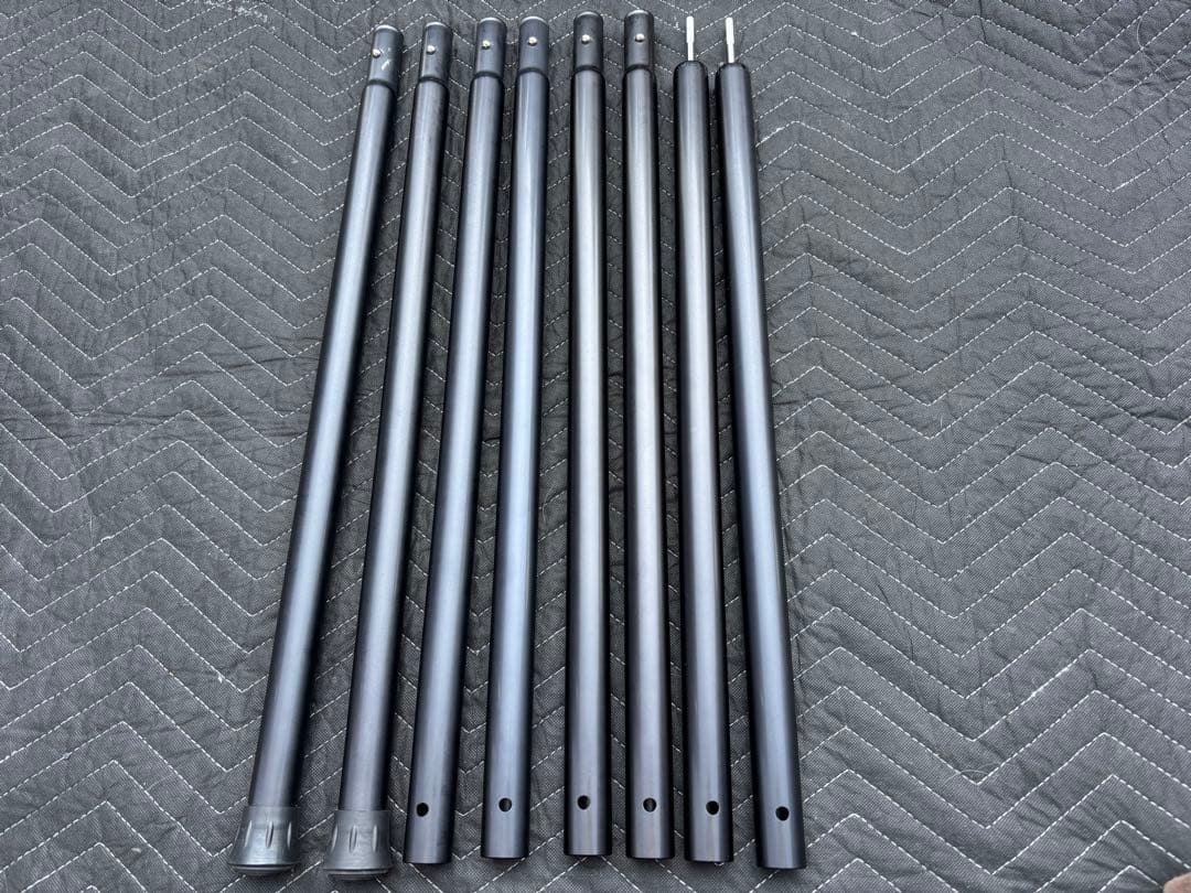 スノーピーク ウイングポールブラック 240cm ×2セット