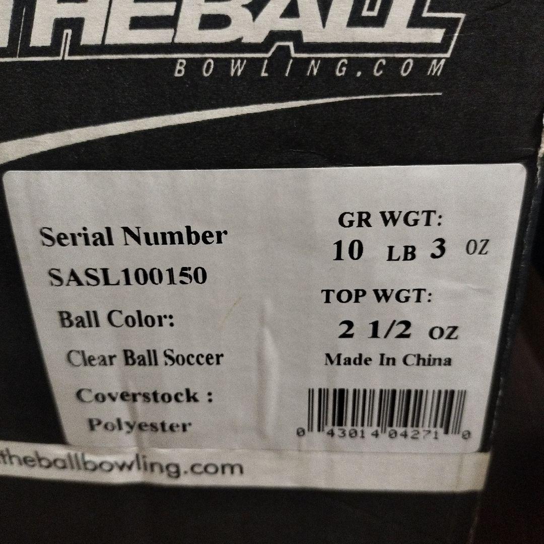 【新品】ONTHEBALL クリアボールサッカー ボウリングボール