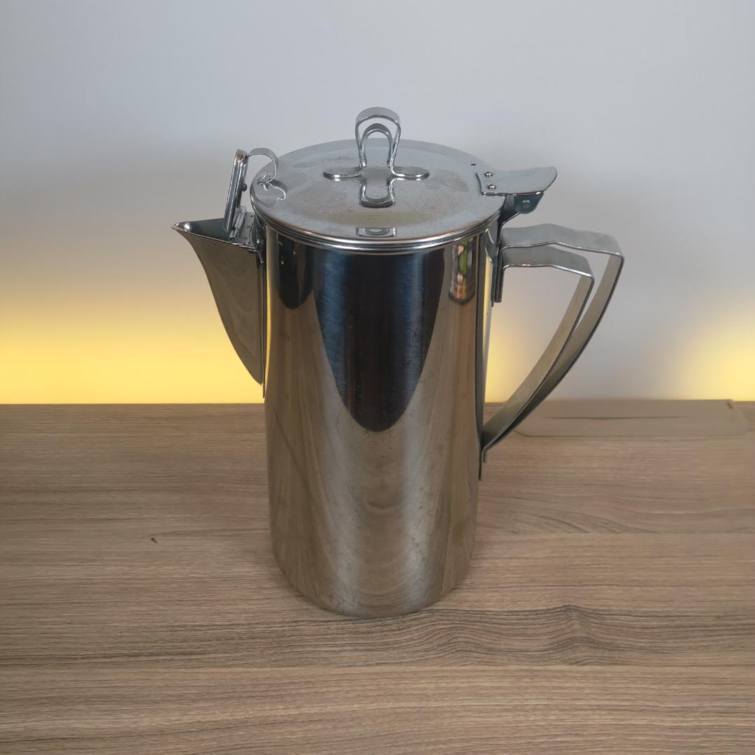 [美品＆直火OK]　ステンレス製　焚き火ケトル　大容量2.0L　キャンプにも