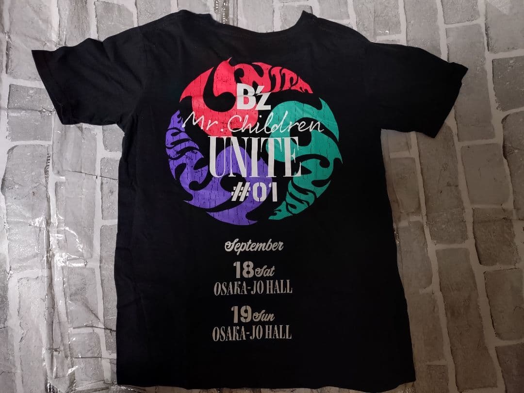 激レア【Mサイズ】B'z✖Mr.Children【UNITE】ブラック　Tシャツ