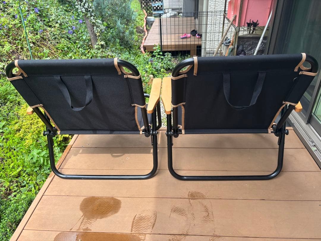 QUICKCAMPローチェア2脚セット