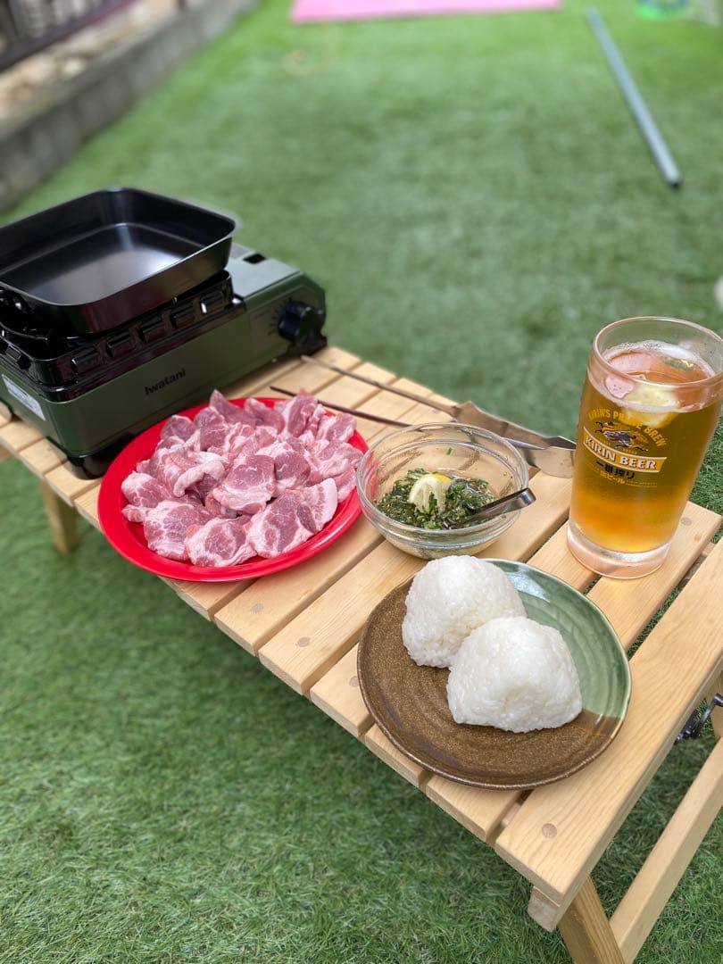 木製 折りたたみアウトドアテーブル