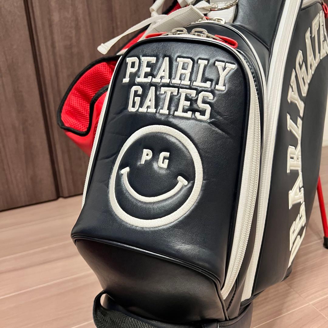 【美品】PEARLY GATES 限定キャディバッグ ヘッドカバー6点付き