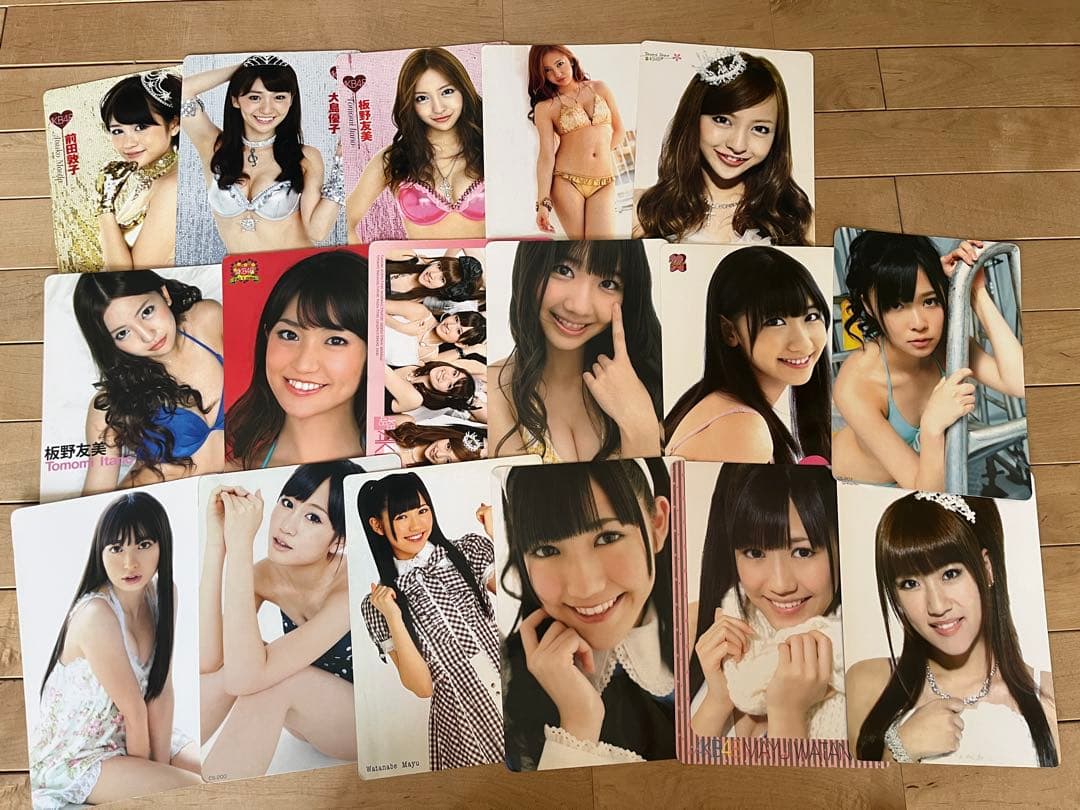 akb48 初期メン　生写真　ブロマイド　まとめ売り　サイン色紙　シール　下敷き