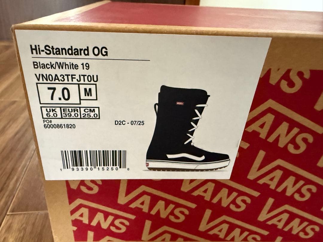 [新品] VANS Hi-Standard OG バンズ　スノーボードブーツ25