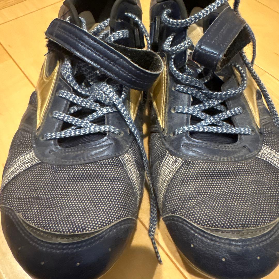 Mizuno フィールドジオAJ27.0スパイクシューズ ネイビー/ゴールド