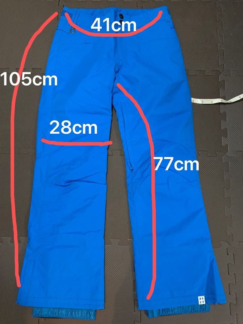 新品未使用　ROXY スノボウェア　スキーパンツ　ブルー　レディースサイズM/L