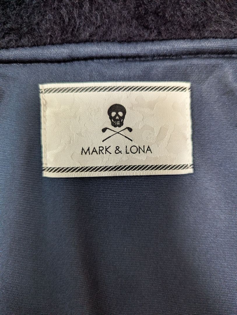 MARK & LONA フード付きジャケット ネイビー/クリーム