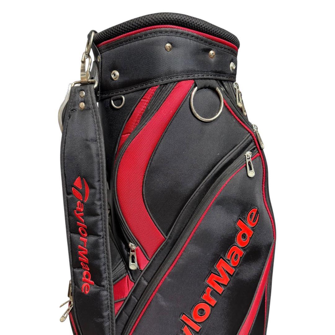 【即日発送】TaylorMade キャディバッグ 5分割 赤黒 ゴルフ 2238