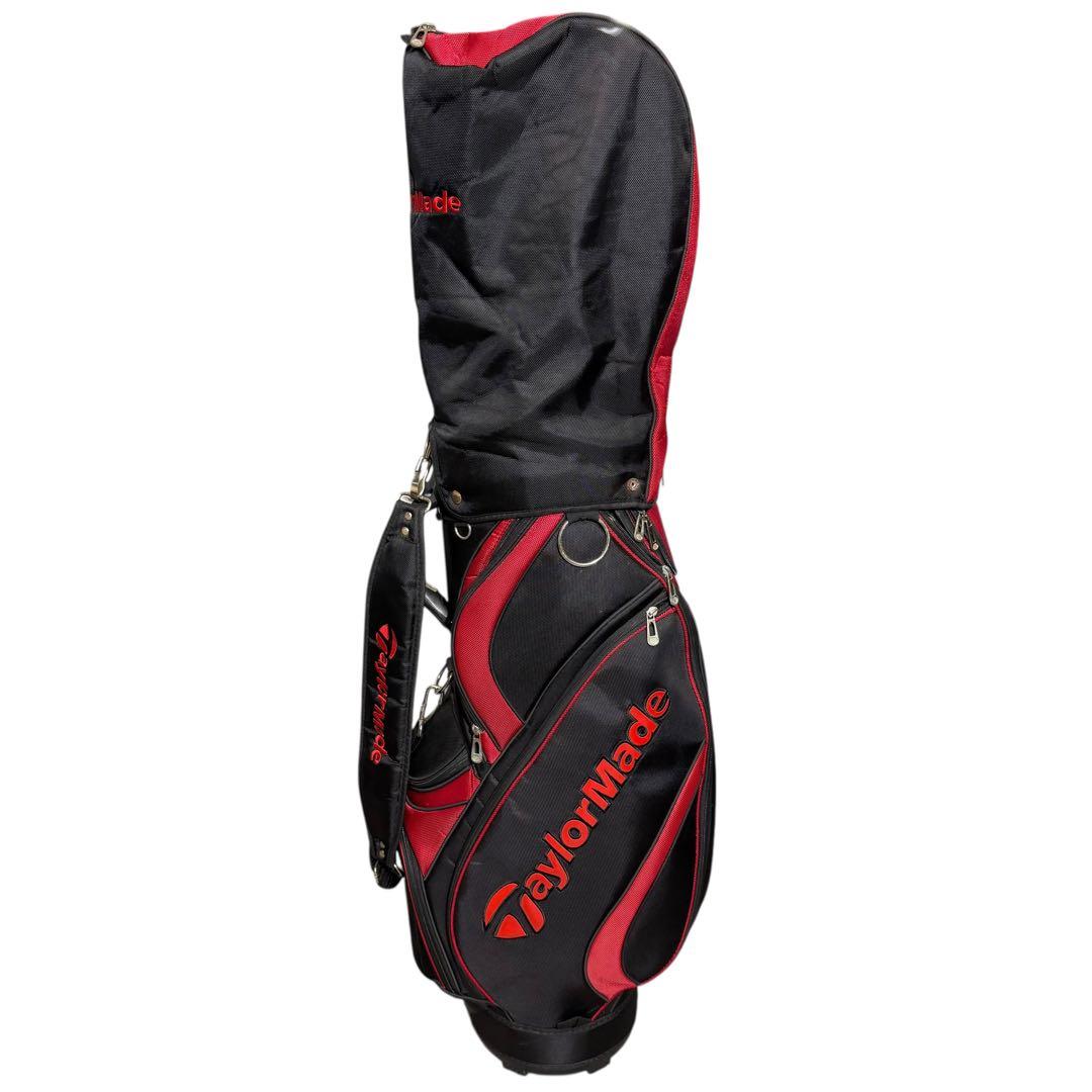 【即日発送】TaylorMade キャディバッグ 5分割 赤黒 ゴルフ 2238