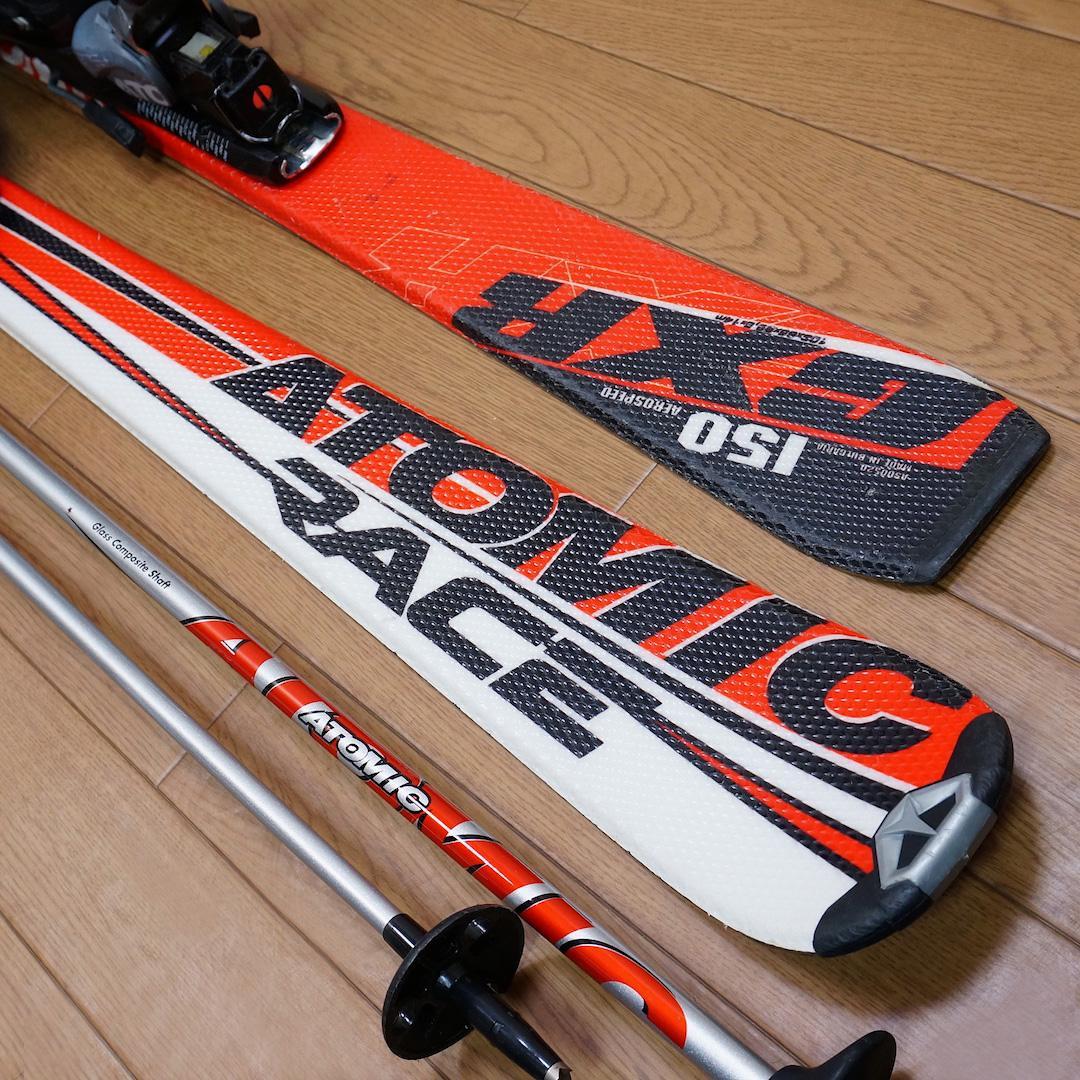 メンテ済 150cm 靴25～25.5cm ATOMIC カービングスキーセット