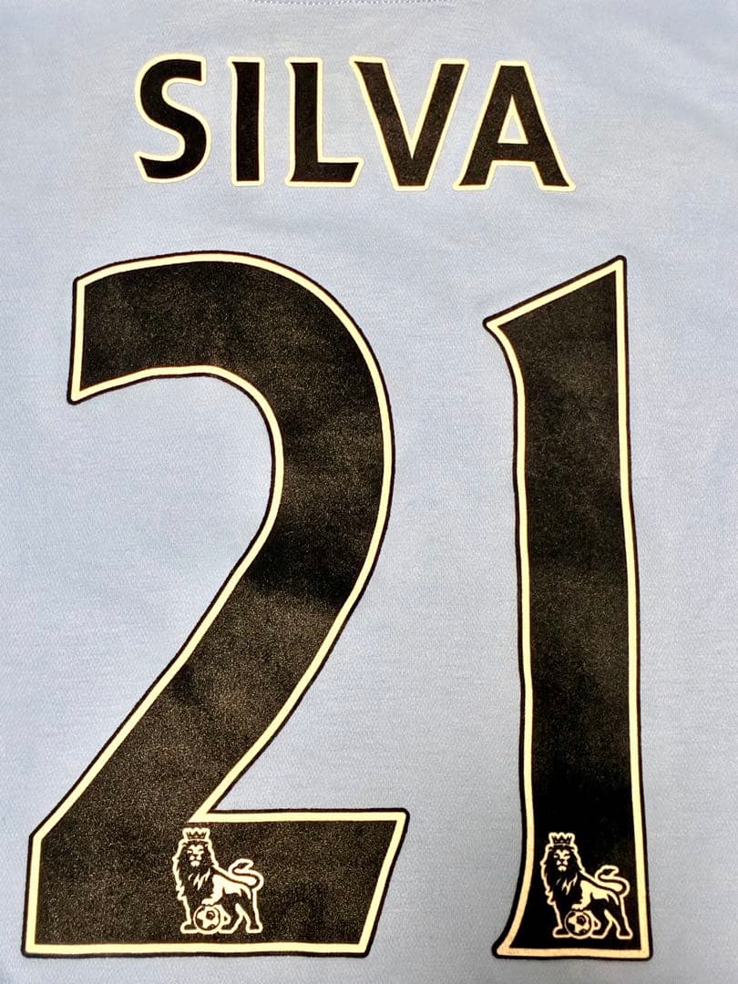 Manchester City 12/13 ダヴィ・シルバ　長袖ユニフォーム