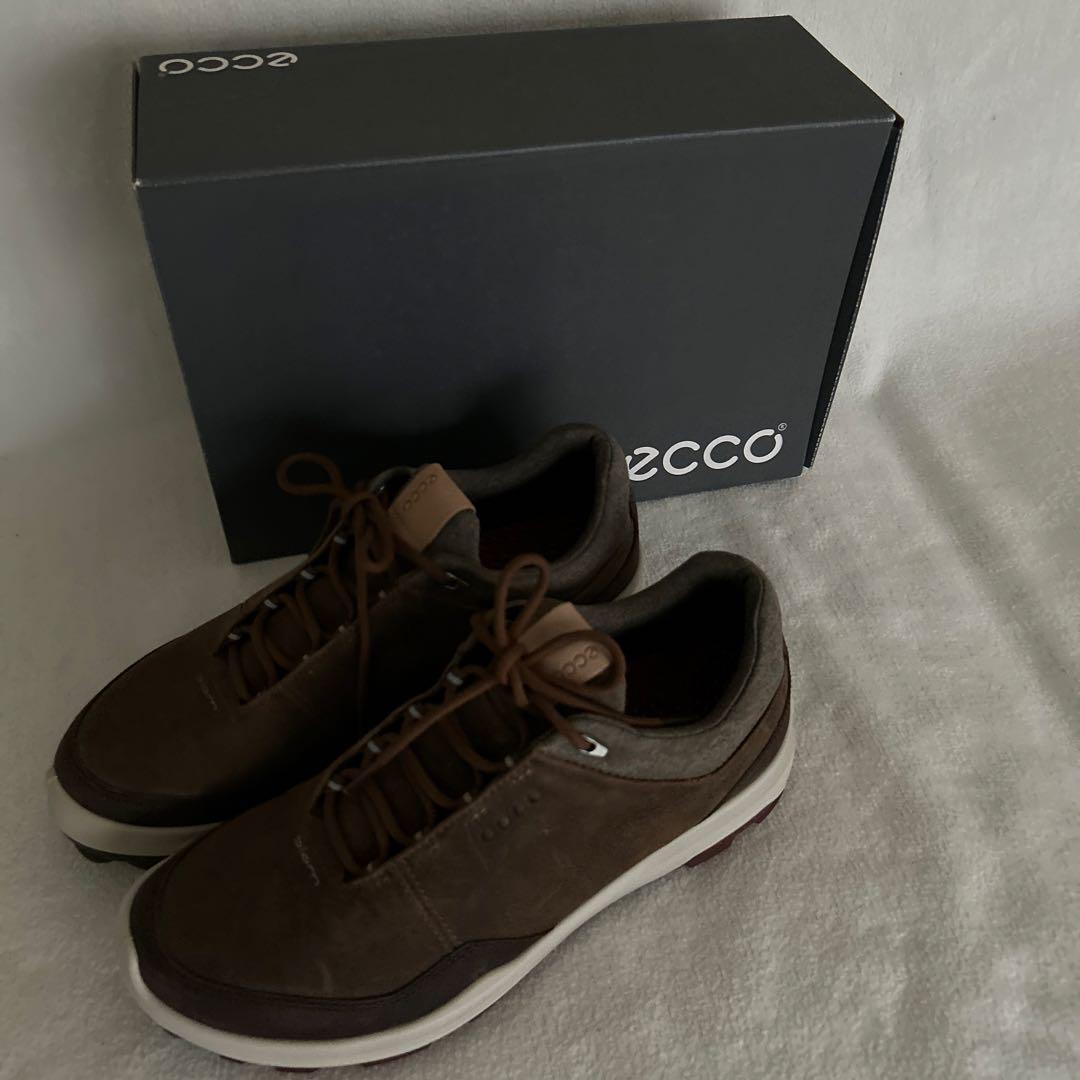 新品ecco ゴルフシューズ メンズ スエード スウェード