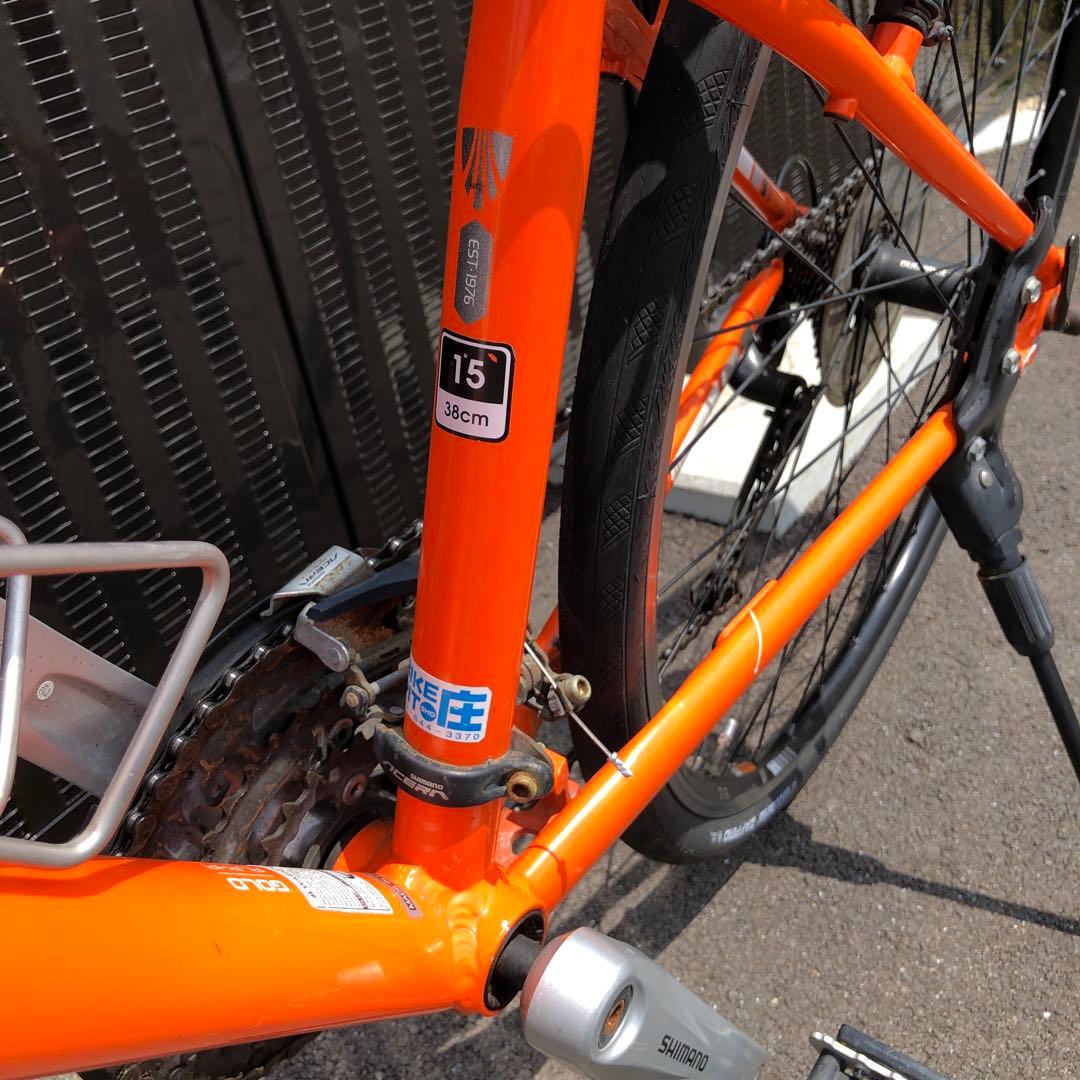 Trek クロスバイク オレンジ 700C 7段ギア