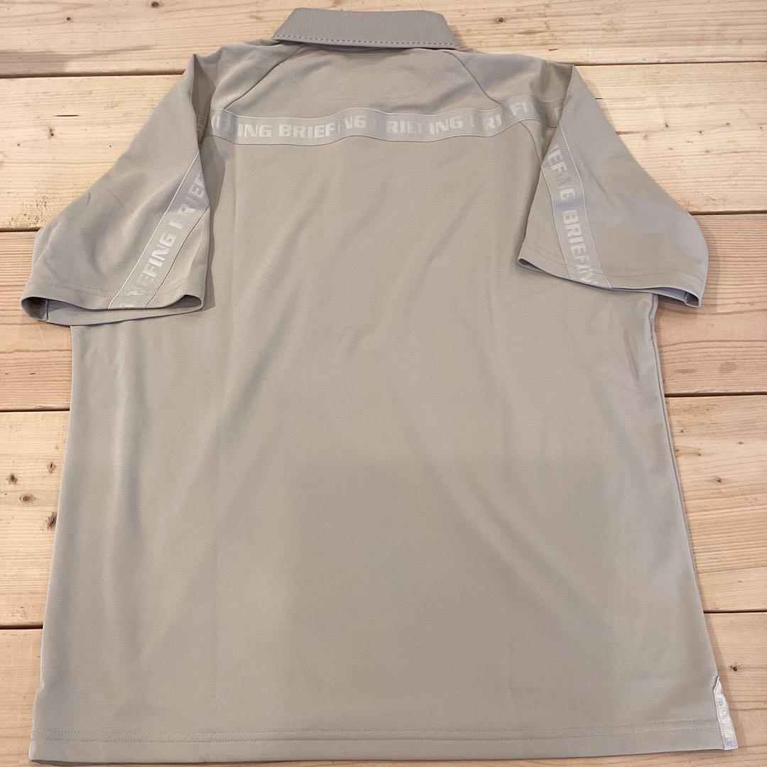 新品　正規品　BRIEFING BACK LOGO LINE POLO ベージュ