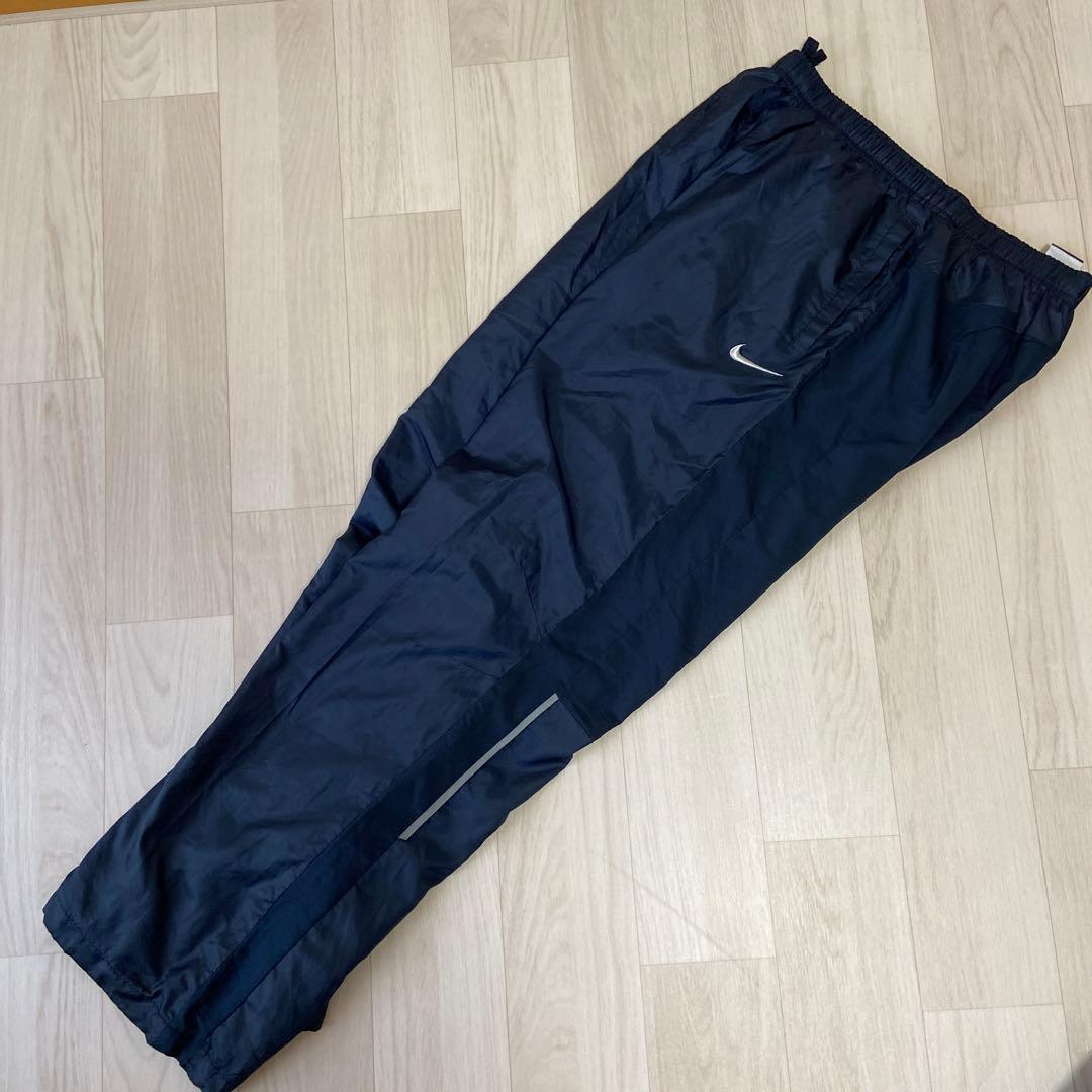 NIKE ナイキ L ナイロンセットアップ 紺色