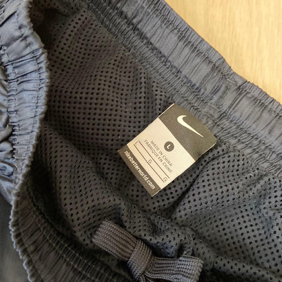 NIKE ナイキ L ナイロンセットアップ 紺色