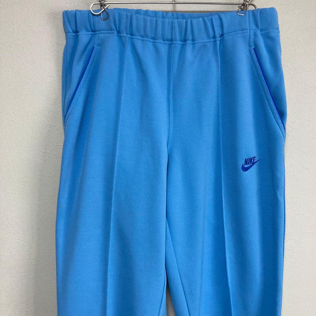 90s NIKE ナイキ トラックジャージ ズボン 水色 M日本製 パンツ