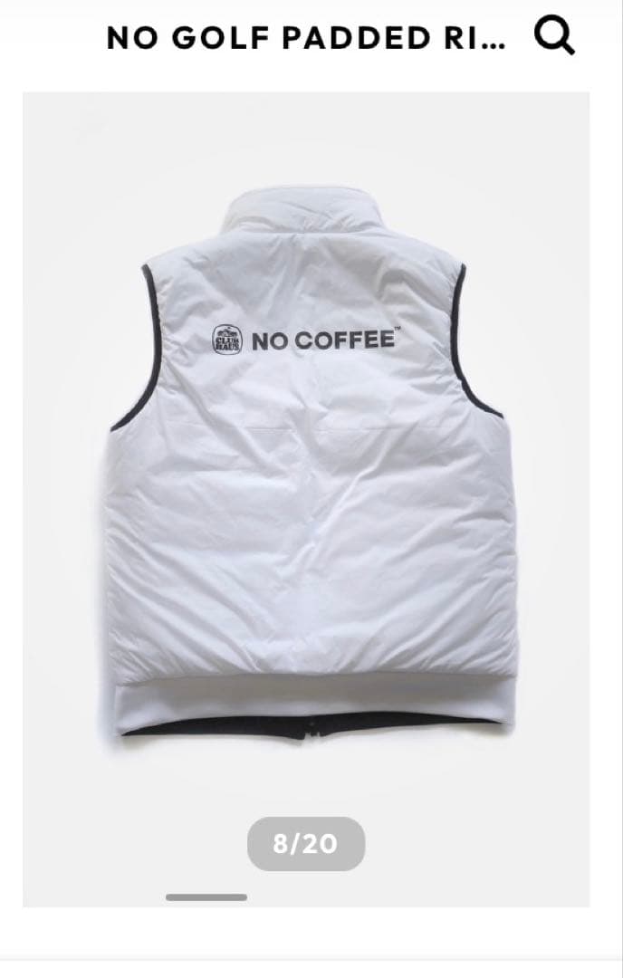 NO GOLF ベスト L clubhaus クラブハウス　no coffee