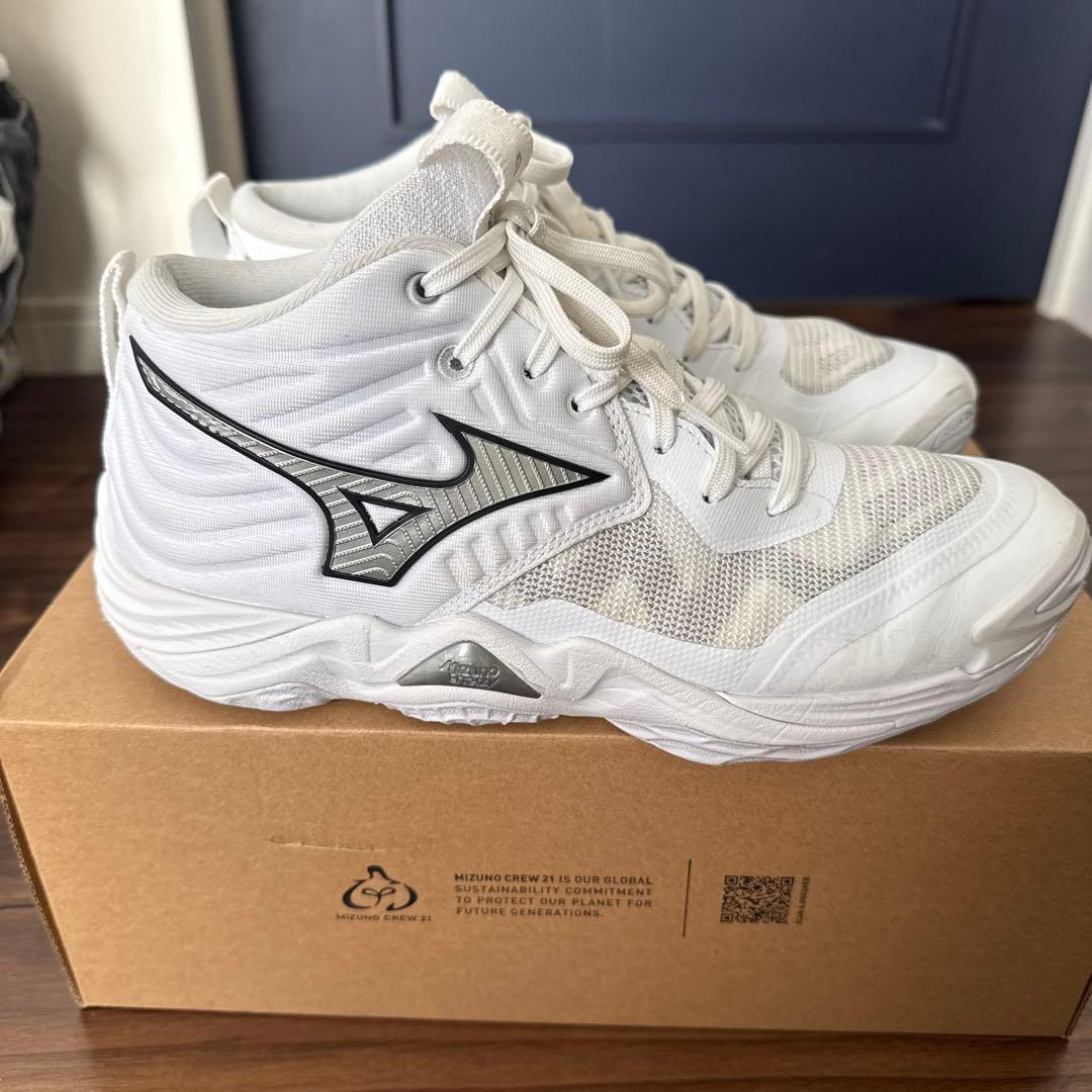 MIZUNOウエーブモーメンタム エリート ミッド バレーボールシューズ24.5