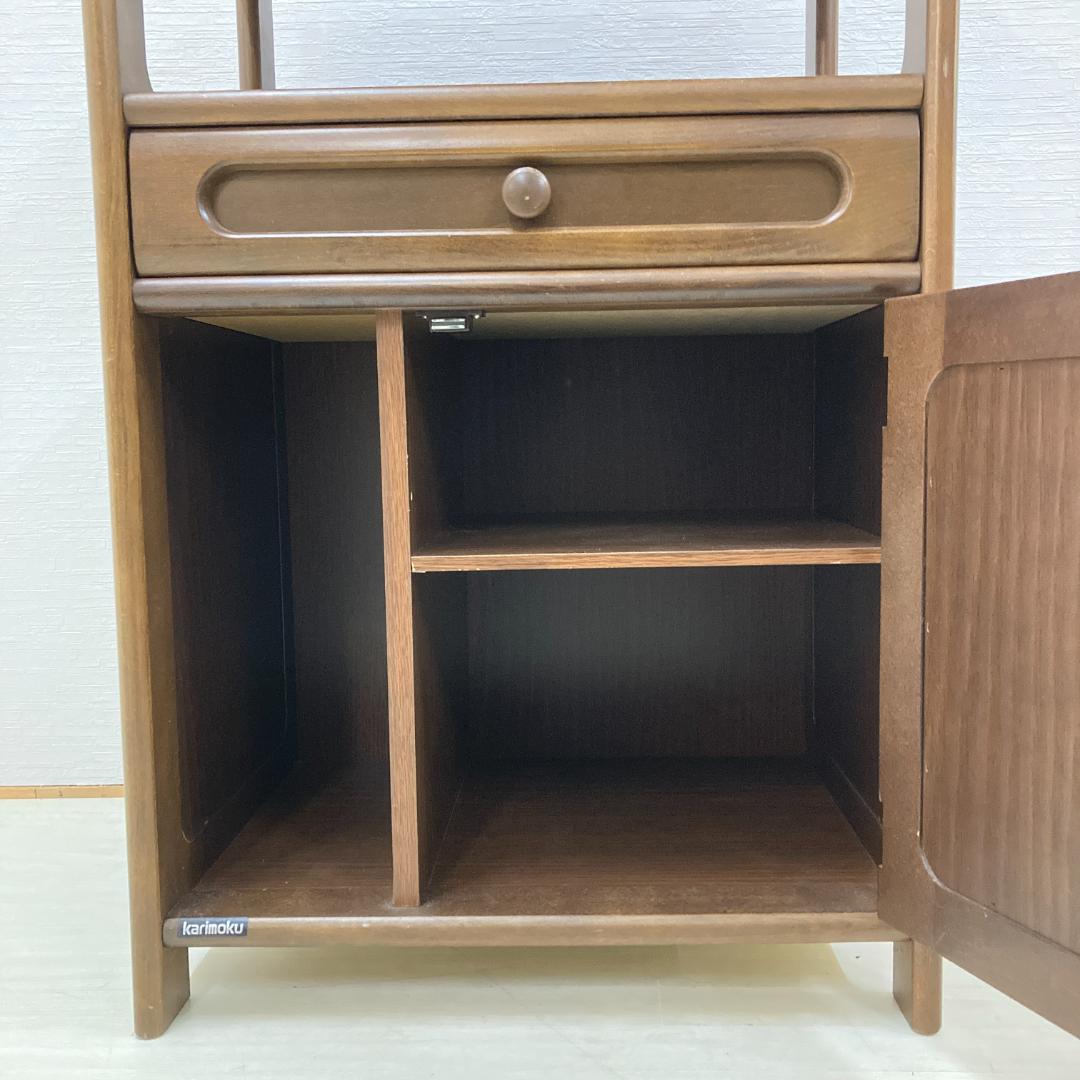 【カリモク】キャビネット　電話台　FAX台　収納