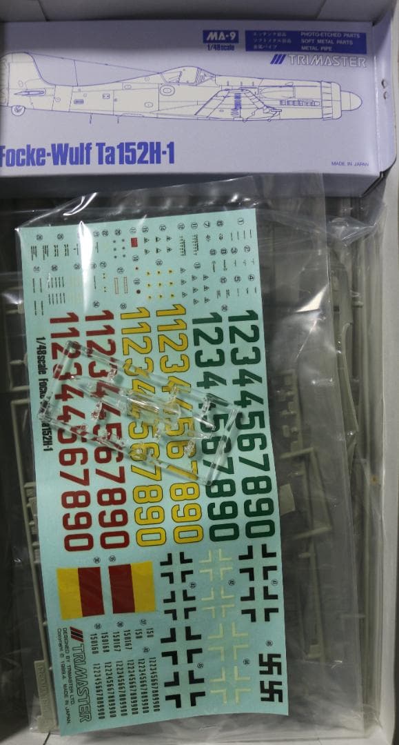 超希少トライマスター製フォッケ・ウルフTa１５２Ｈー１（タンク）　１／４８