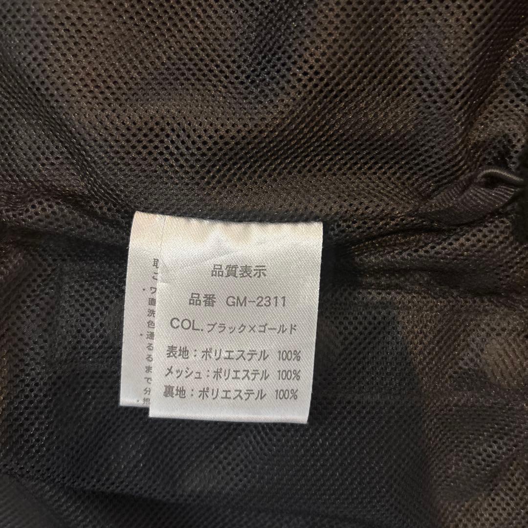 Lサイズ　GM-2311 フィッシングベスト ブラック×ゴールド