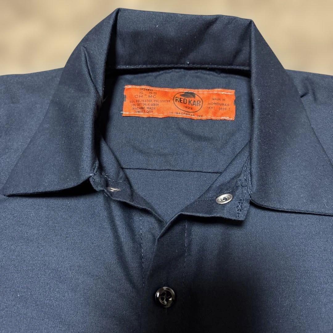 【激レア・美品】鹿島アントラーズ RED KAP ワークシャツ 半袖 ネイビー