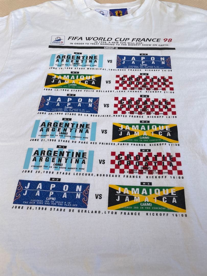FIFA1998 フランス大会　1998年限定Tシャツ