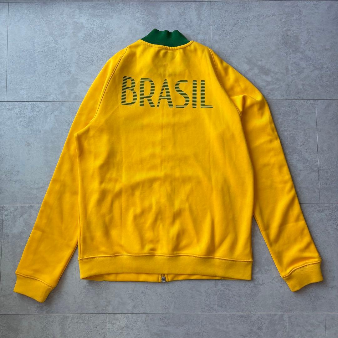美品 サッカー ブラジル代表 トラックジャケット ジャージ Mサイズ ロゴ刺繍