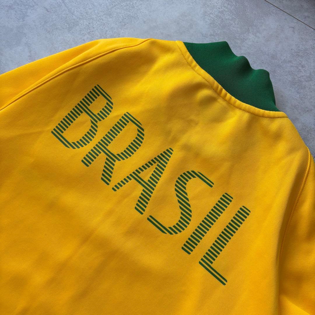 美品 サッカー ブラジル代表 トラックジャケット ジャージ Mサイズ ロゴ刺繍