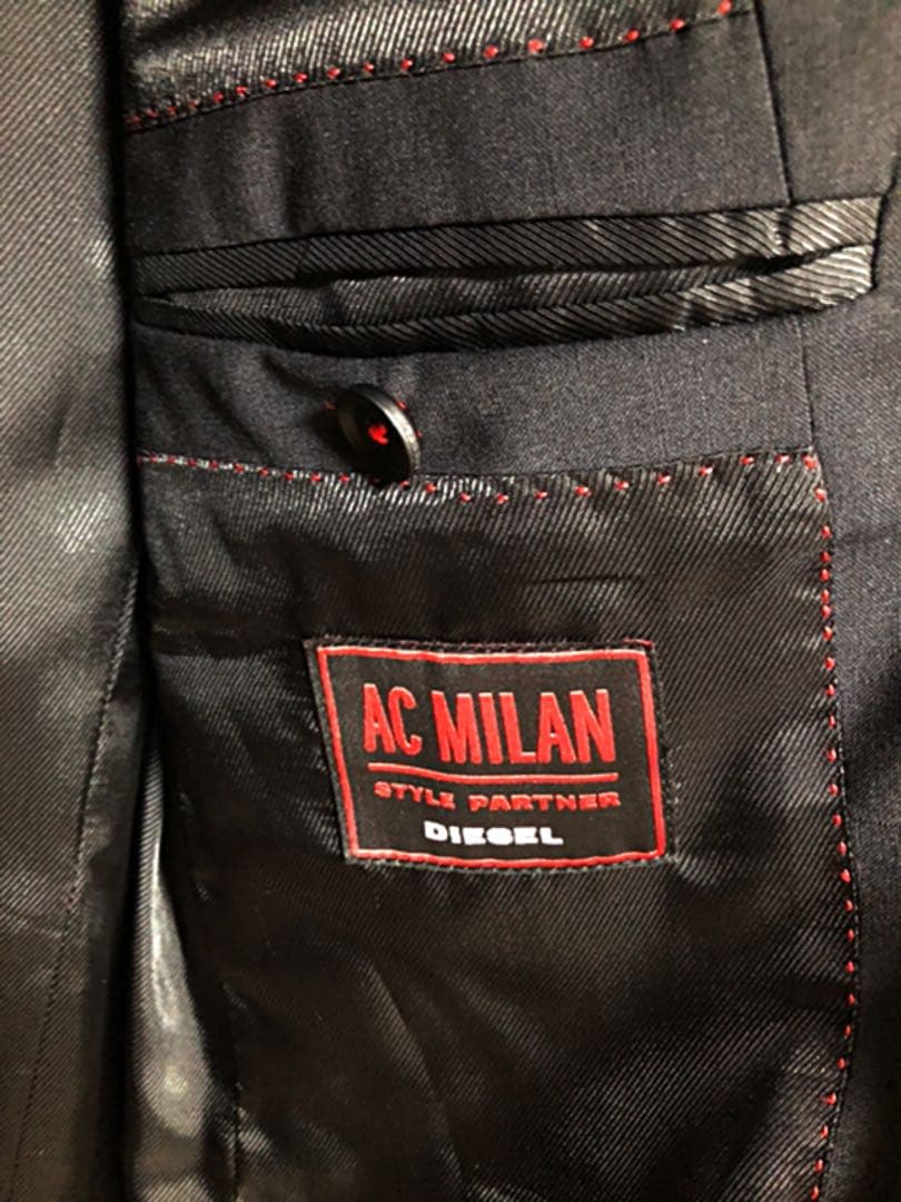 【非売品】DIESELディーゼル ACミラン パートナー帯同ジャケット 48