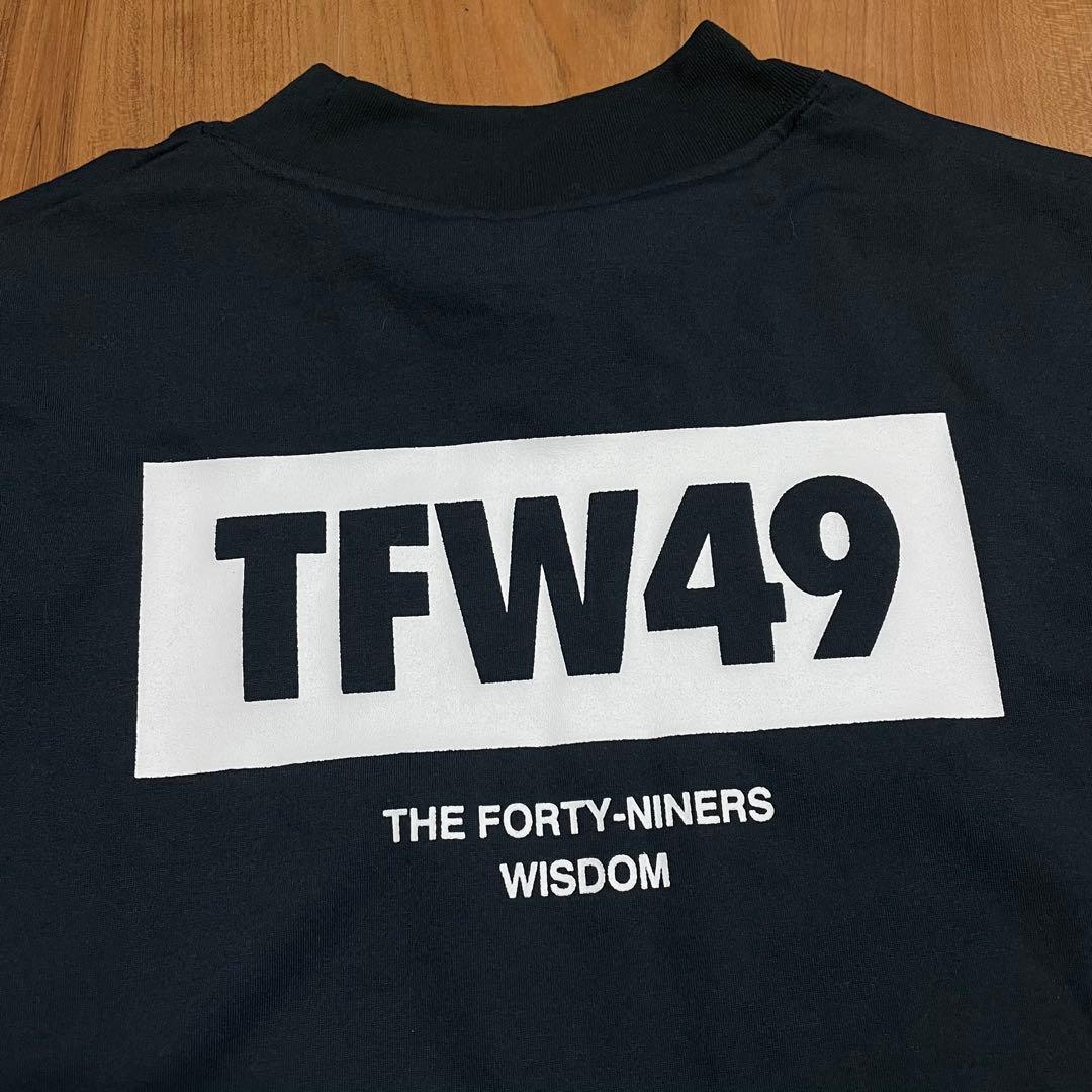 TFW49 ハーフモックネック　ロングTシャツ　XL ブラック　ゴルフ