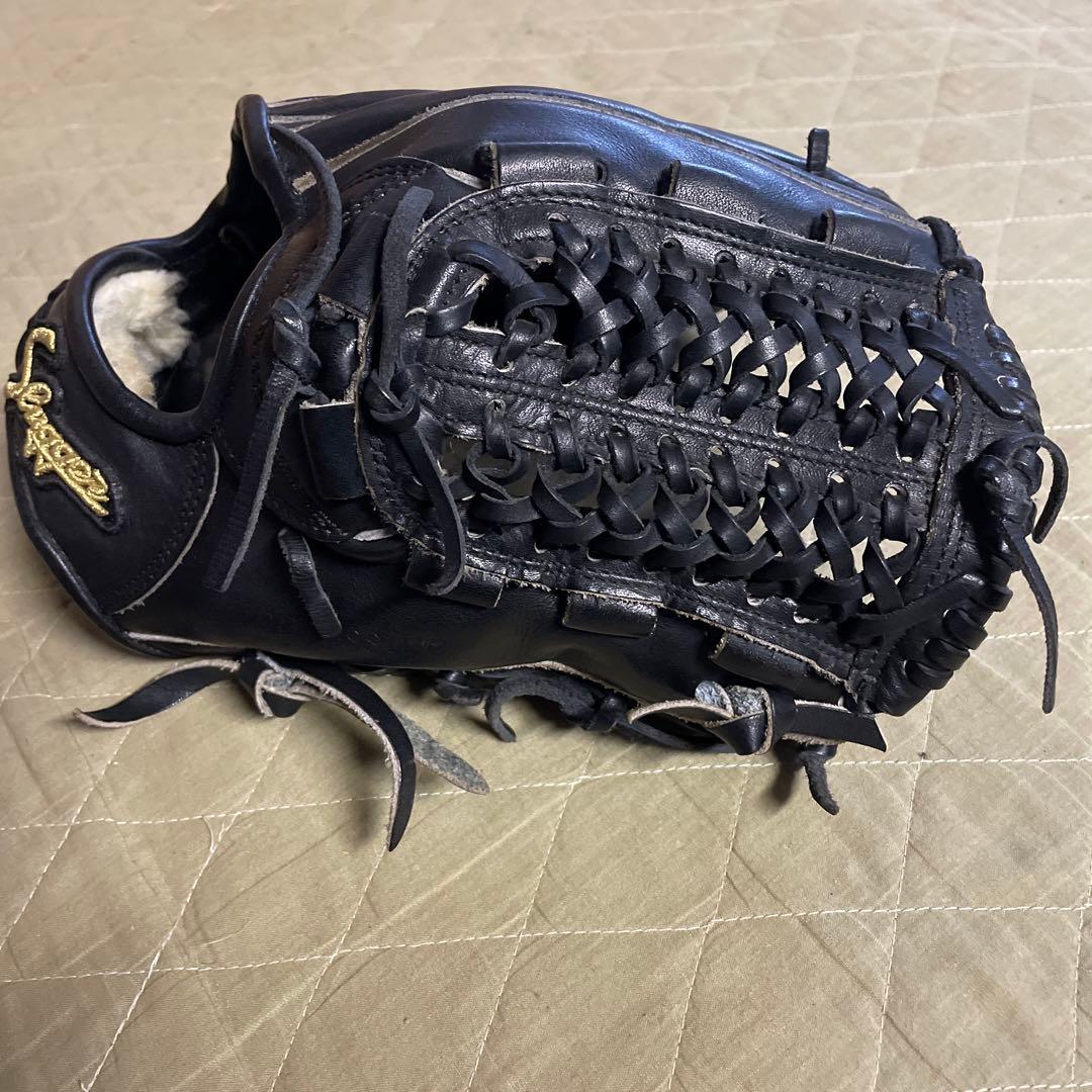 Slugger 野球グローブ 黒 編み込みスタイル　KSG-L7型　硬式用