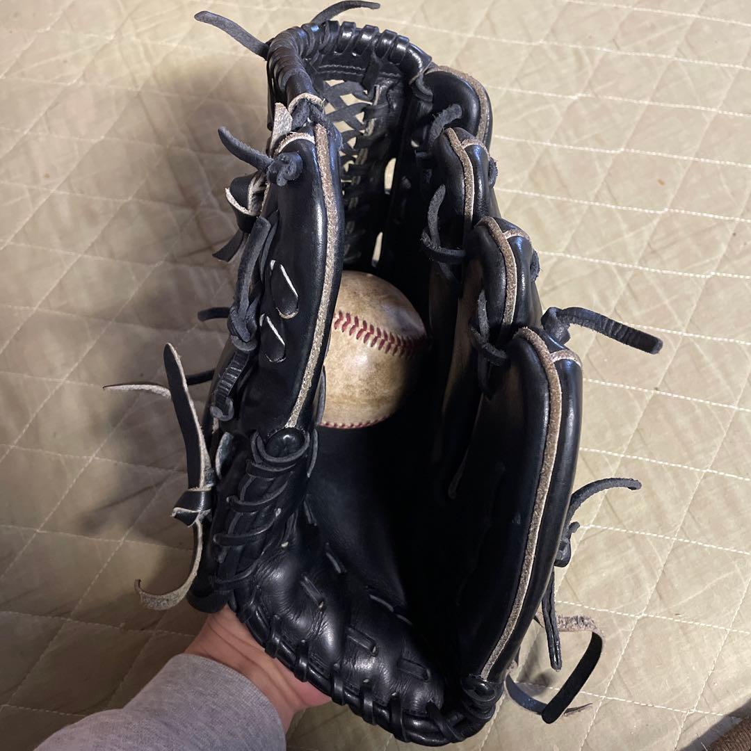 Slugger 野球グローブ 黒 編み込みスタイル　KSG-L7型　硬式用