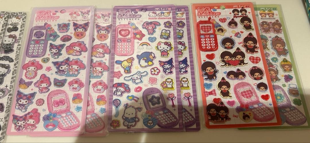 うるちゅるポップシール、平成ハッピーフォン11枚セット