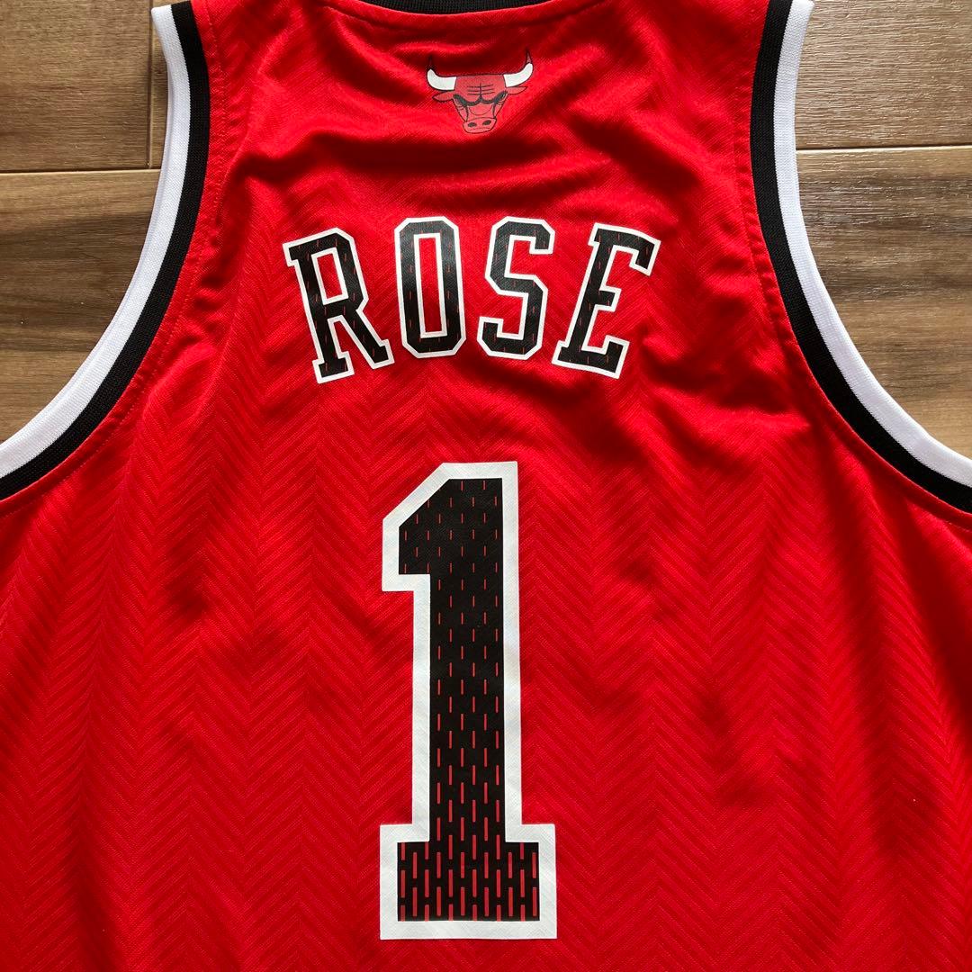 【美品】NBA ブルズ BULLS　adidas デリック・ローズ ユニフォーム