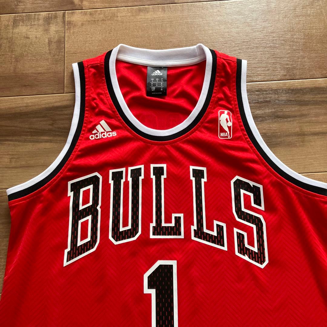 【美品】NBA ブルズ BULLS　adidas デリック・ローズ ユニフォーム