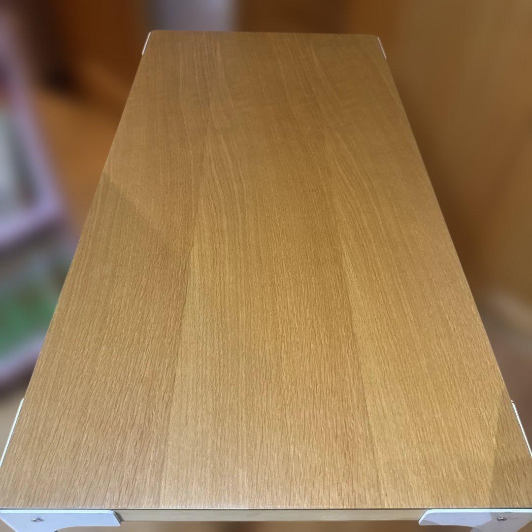 廃盤希少無印良品　スチール脚木製デスク