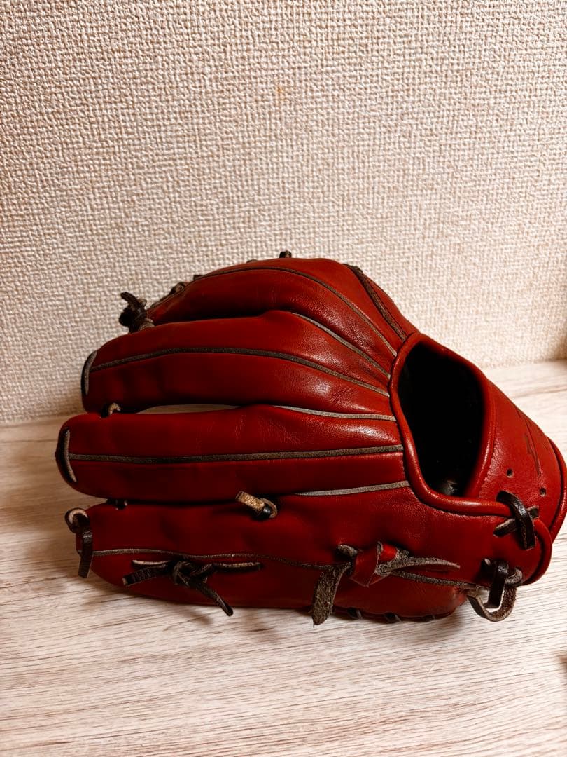 ハイゴールド　己極　軟式グローブ　内野手用（セカンド・ショート向け）　小指２本