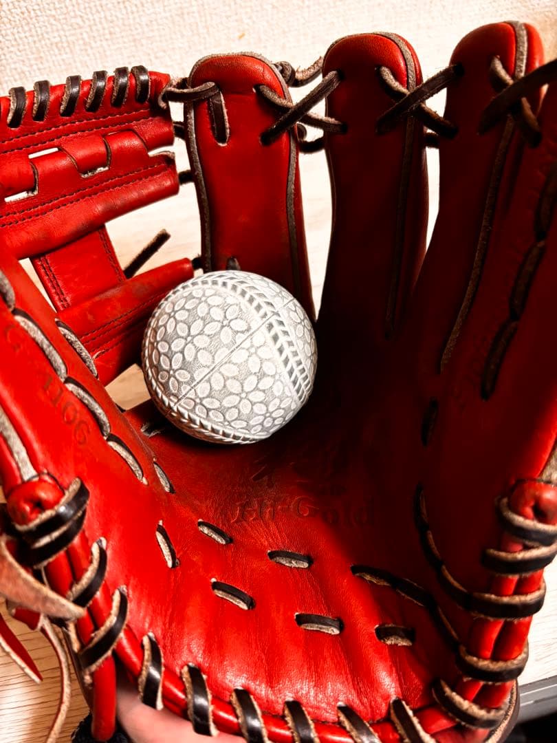 ハイゴールド　己極　軟式グローブ　内野手用（セカンド・ショート向け）　小指２本