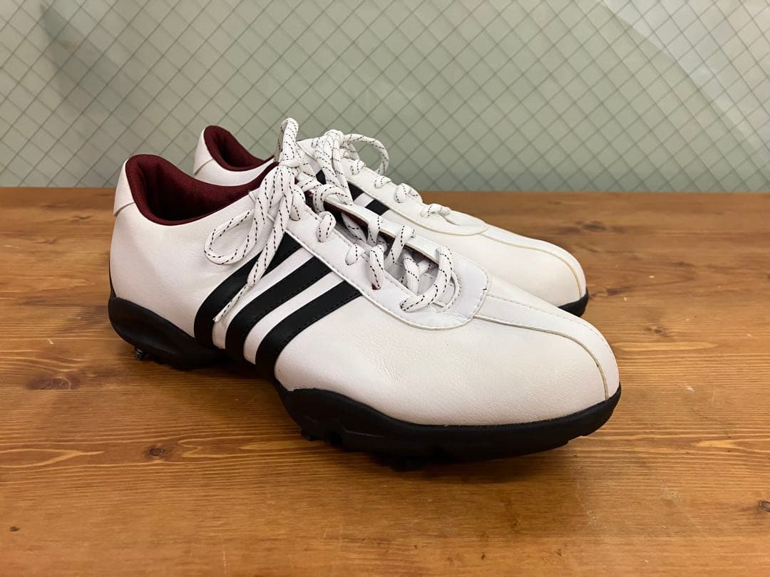 adidas ゴルフシューズ 23.5cm スパイク付 レディース 1回使用 …